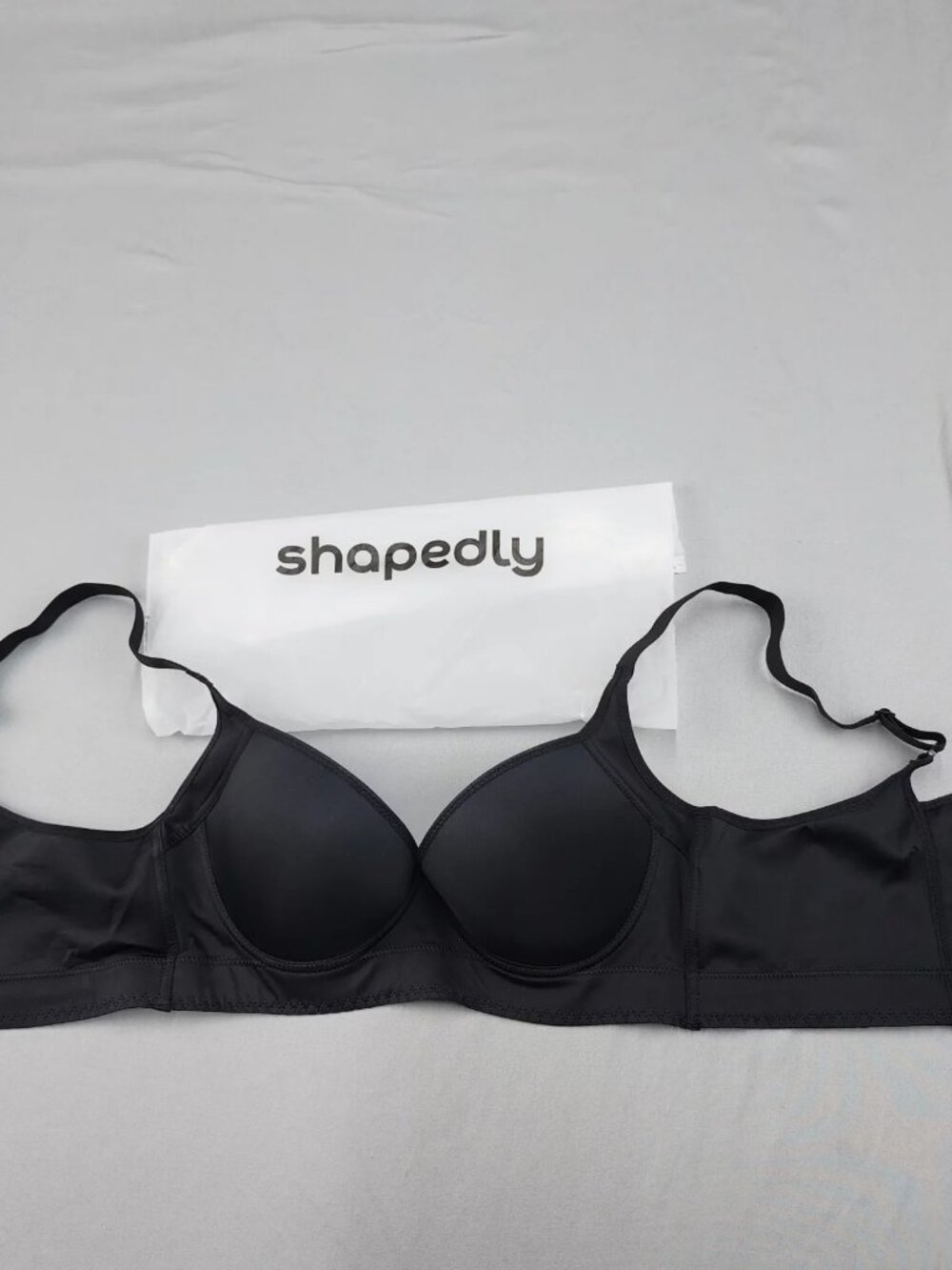 Shapedly Womens 40C Black Wireless Contour T-Shirt Bra Padded Molded Cups